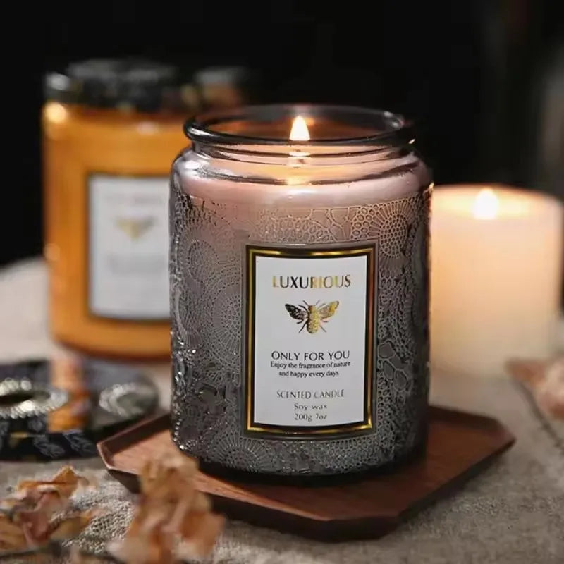 one Fragrant Candle Cans Room Decoration Soy Wax Smokeless Aroma Low Temperature Romantic Oil Fragrance Velas Birthday Candles