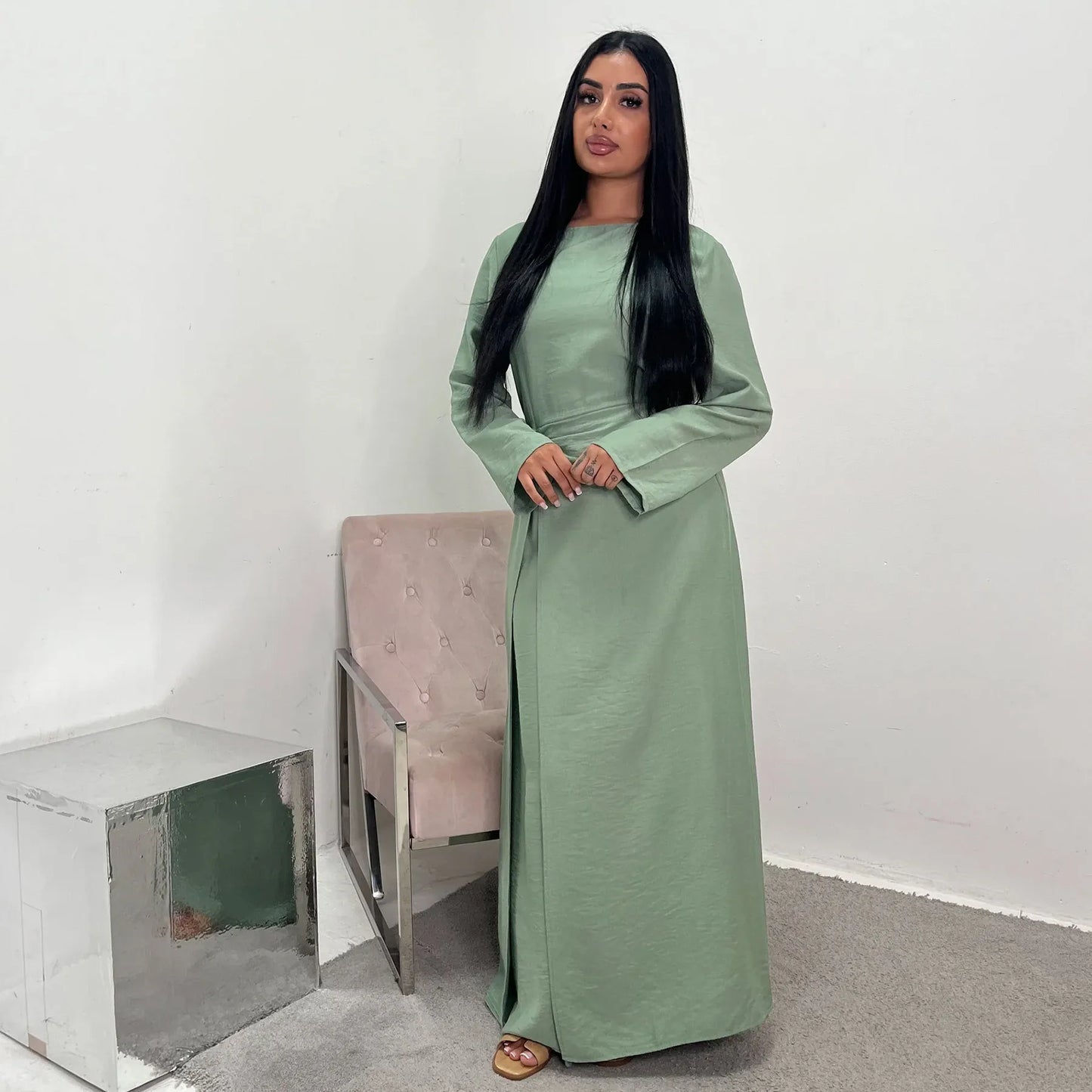 Muslim Long Robe Eid Abaya for Women Wrap Dresses Ramadan Morocco Dubai Luxury Kaftan Islam Saudi Vestidos Arab Jalabiya Abayas