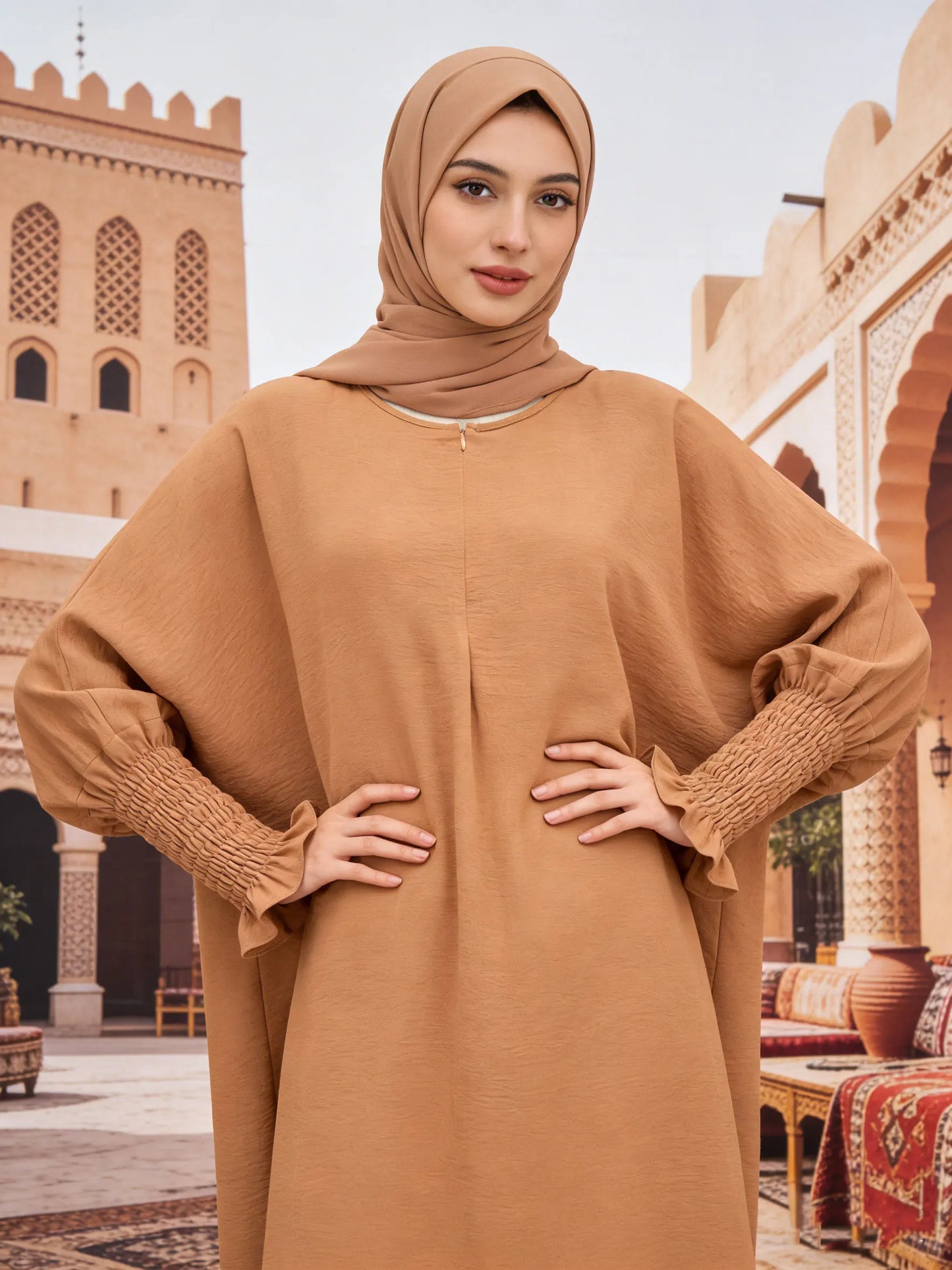 Minimalist Black Front-Zip Plain Abaya Maxi Dress Women Muslim Egyptian Kaftan Ramadan Jalabiya Islam Saudi Arabic Outfits 2025