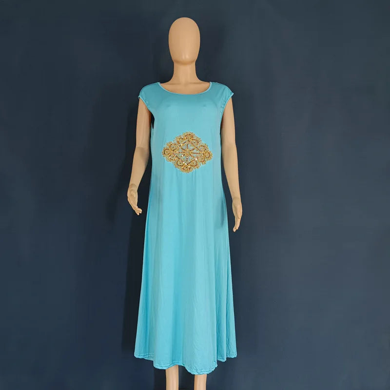 Iootiany Adult Women Muslim Clothing Elegant African Trumpet Sleeve Dress Robe Dubai Türkiye Middle East Chiffon Wedding Dress