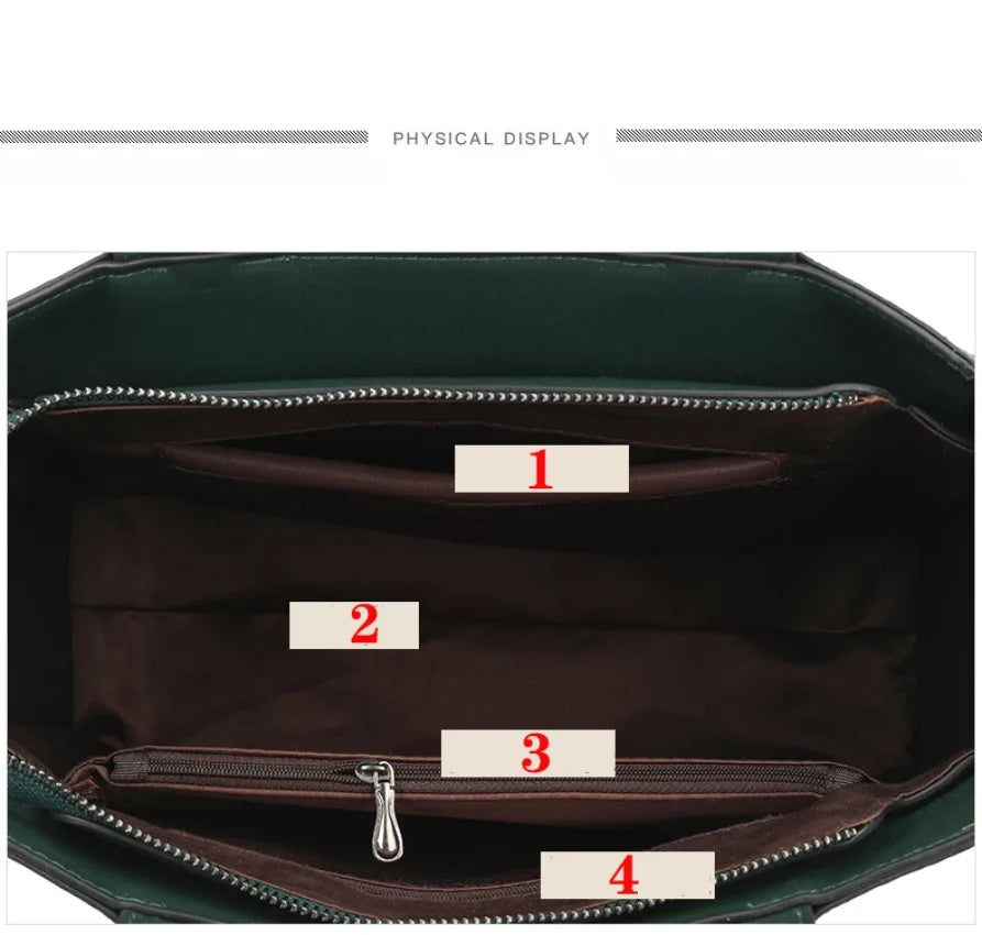High Quality Handbag Women Designer Shoulder Bag Large Capacity Office Pocket Embossed Diagonal Cross Bag Official Document Bag
