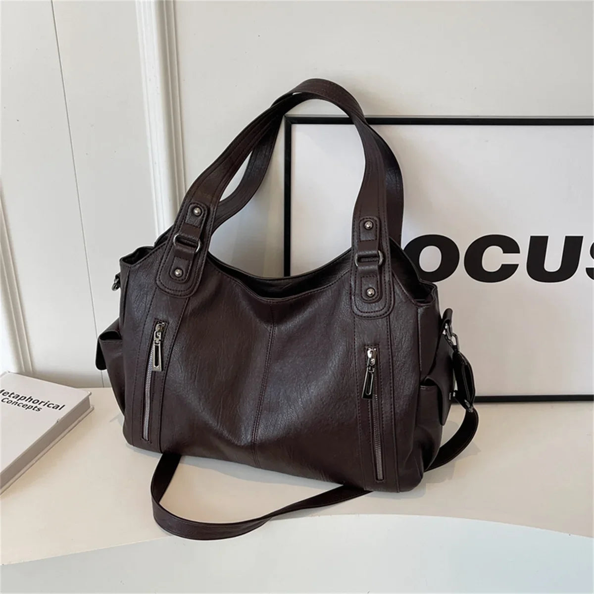 Female Handbag Large Capacity Shoulder Bags Big Stylsih Tote Bag Ladies Soft Leather Hobos Messenger Bags Women Shopper Bag Sac