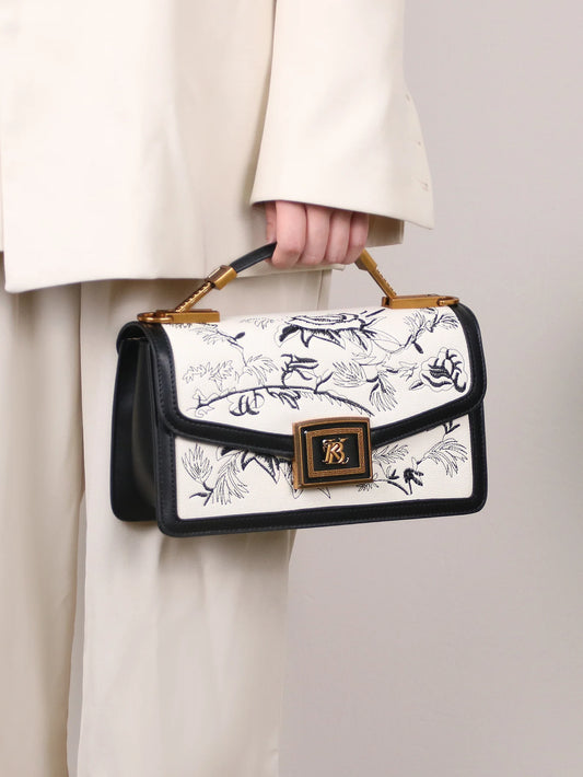 2026 fashionable new luxury high-grade handbag fashionable handbag temperament western embroidery design heavy hardware badge ha