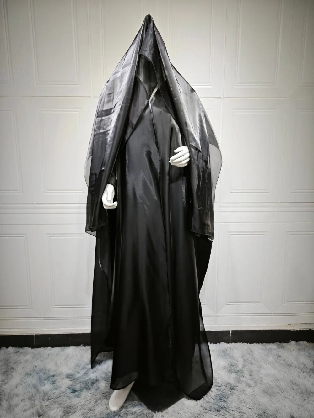 Eid  Women Abaya Muslim Cardigan Dresses Scarf Silky Abayas Ramadan Morocco Dubai Jalabiya Kaftan Vestidos Arab Long Robe 2025