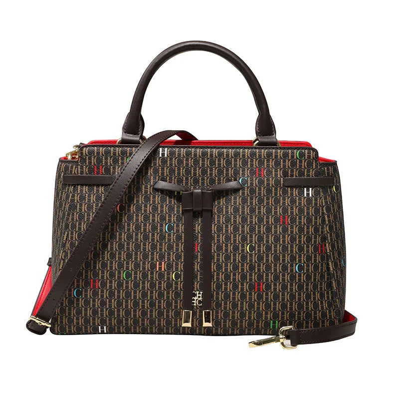 Carolina Herrera Business Simple Women's Handbag Fashion Design Classic Design Vintage Shoulder Bag Lightweight