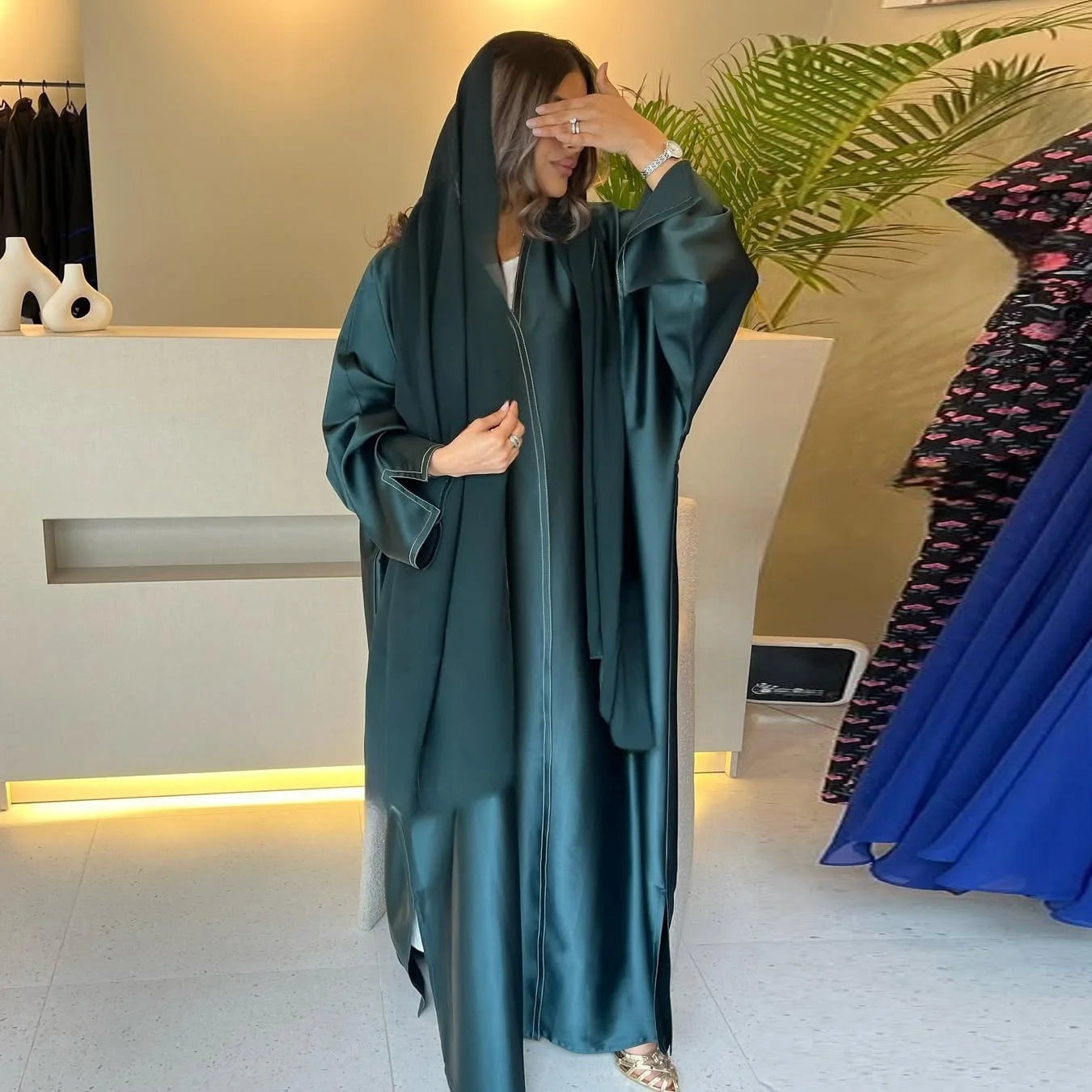 Muslim Modest Abaya Women Cardigan Dress Ramadan Eid Party Abayas Dresses Arab Long Robe Morocco Dubai Kaftan Vestidos Jalabiya