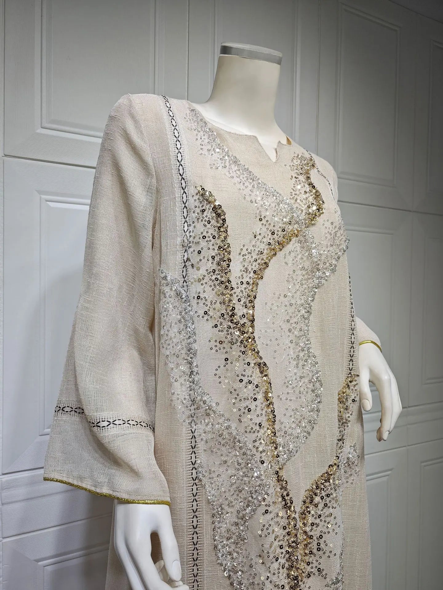 Uni Abaya Dubai Luxury Evening Dress Woman For Party Prom Modest Fashion Mesh Sequins Embroidery New in Dresses 2025