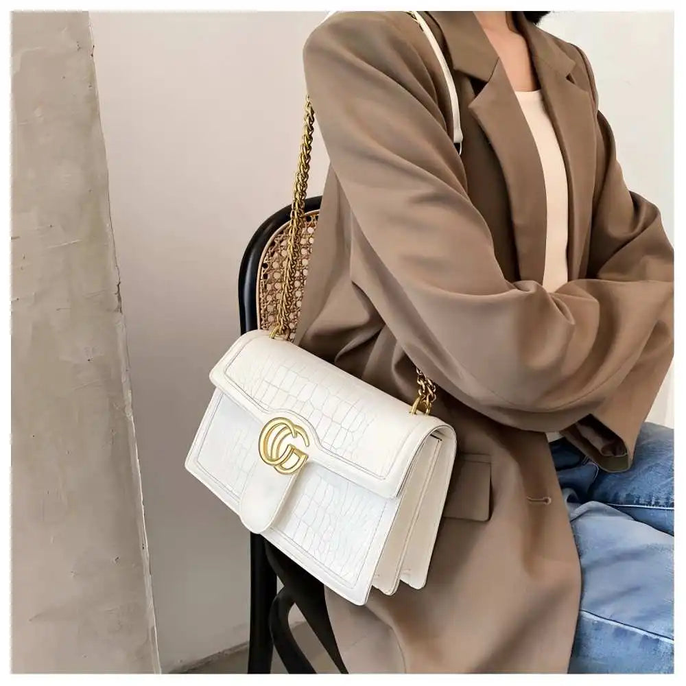 New Fashion Women's Handbag Large Capacity Extremely Simple Shoulder Bag Lightweight Handbag Luxury Commuter Bag