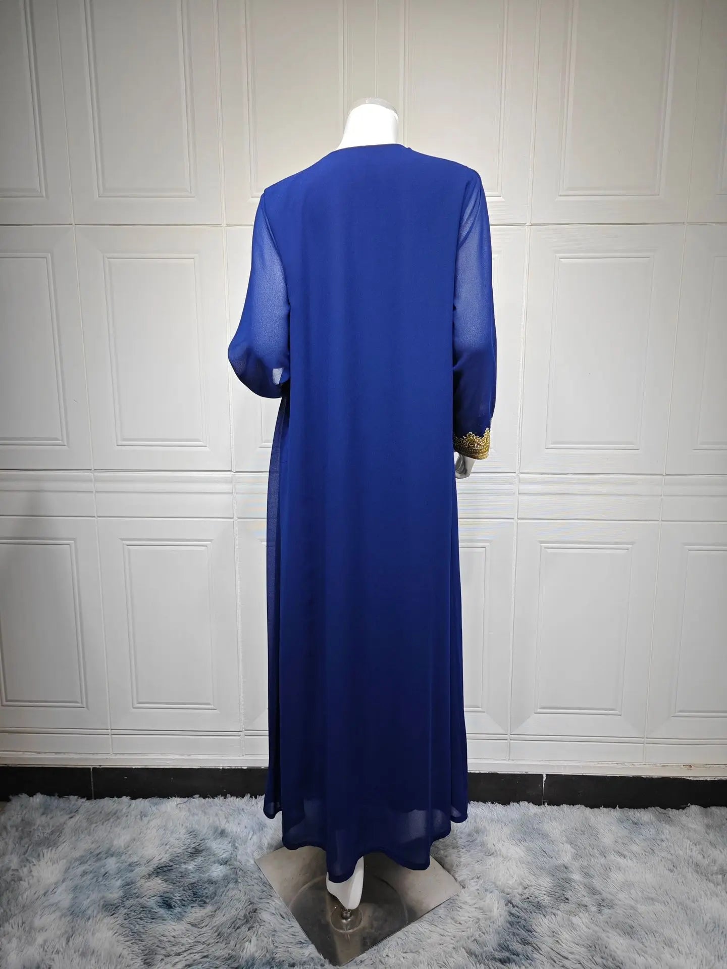Eid Women Abaya Dress Muslim 2 Piece Set Cardigan with Inner Dress Lace-up Robe Caftan Robe Jalabiya Ramadan Morocco Kaftan 2025