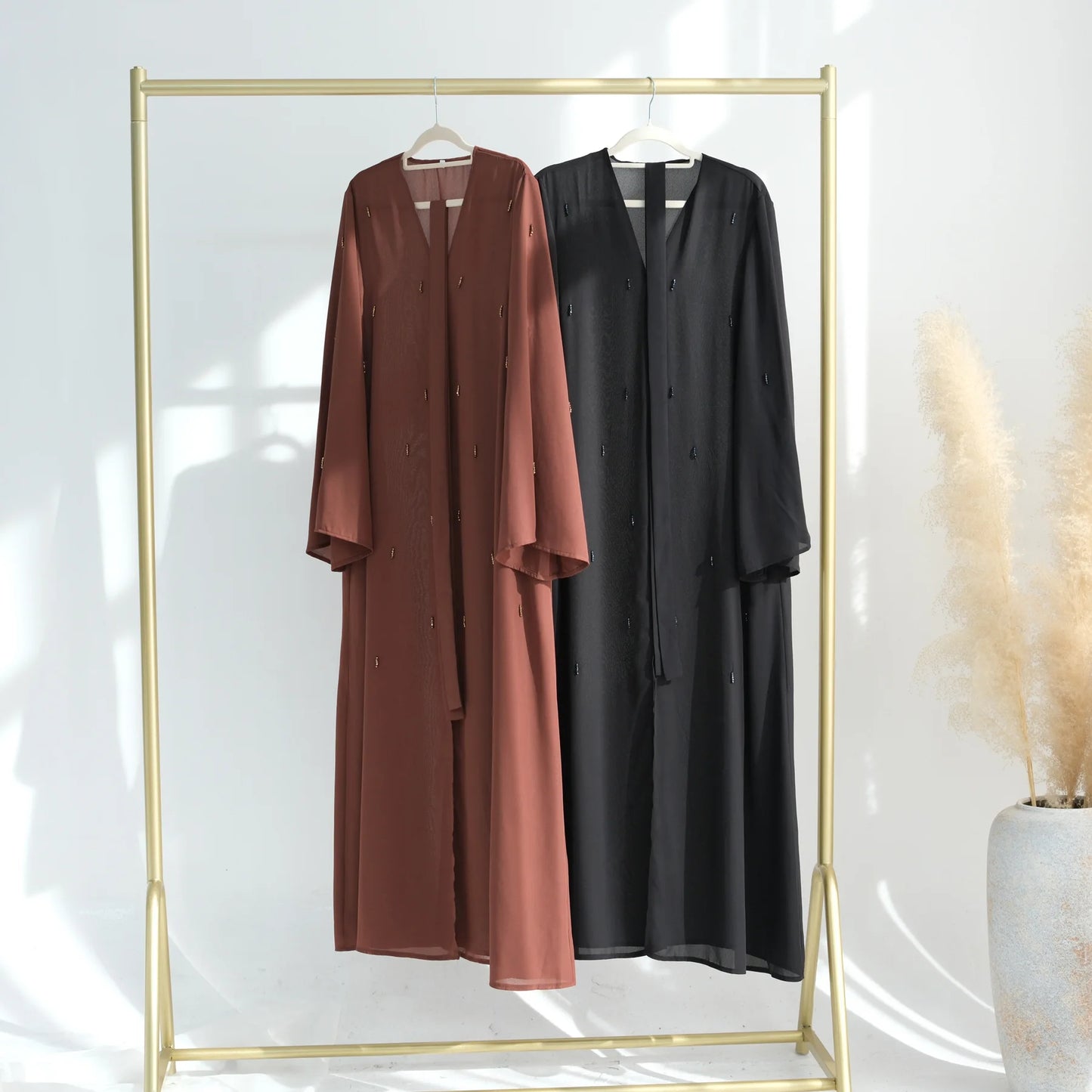 Abayas Dubai Kaftan Women Muslim Dress Eid Ramadan Turkey Kebaya Caftan Marocain Robe Islam Jalabiya Kimono Gown Femme Musulmane
