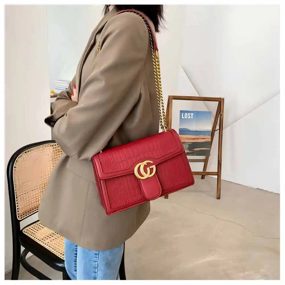 New Fashion Women's Handbag Large Capacity Extremely Simple Shoulder Bag Lightweight Handbag Luxury Commuter Bag