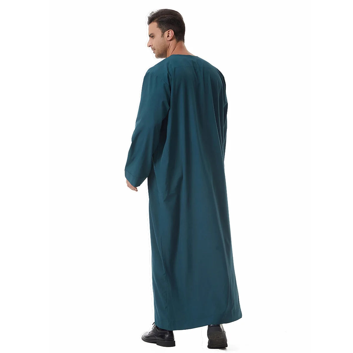Thobes for Man Muslim Dress Islam Clothing Saudi Arabic Robe Jubba Thobe Eid Djellaba Long Sleeve Embroidery Daffah Dishdasha
