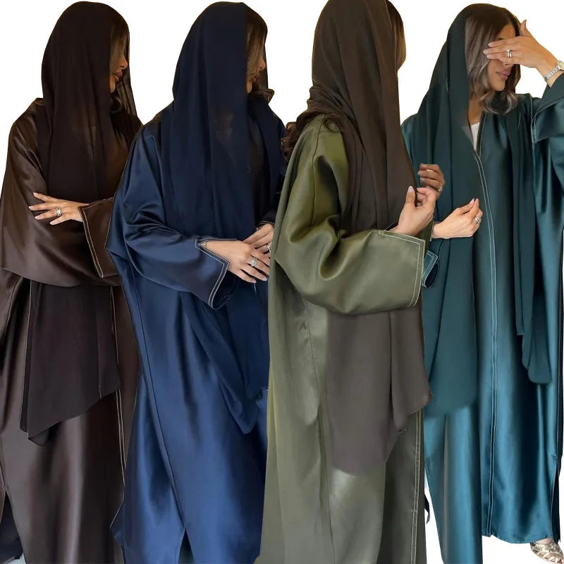 Muslim Modest Abaya Women Cardigan Dress Ramadan Eid Party Abayas Dresses Arab Long Robe Morocco Dubai Kaftan Vestidos Jalabiya