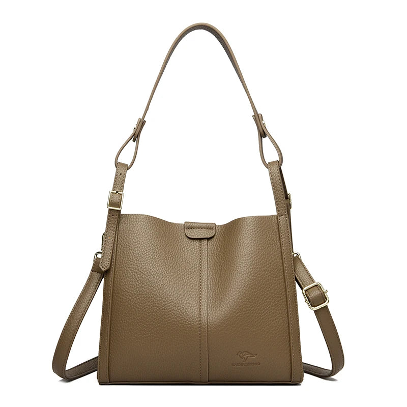 Hand Top-Handle Bags for Women 2025 High Quality Pu Leather Purse Ladies Shoulder Crossbody Bag Medium Casual Tote KAIDIFEINIROO