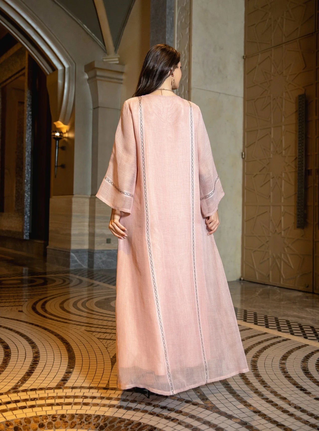 Eid Muslim Party Dress for Women Abaya Sequins Maxi Evening Long Dresses Jalabiya Morocco Dubai Abayas Kaftan Vestidos Long Robe