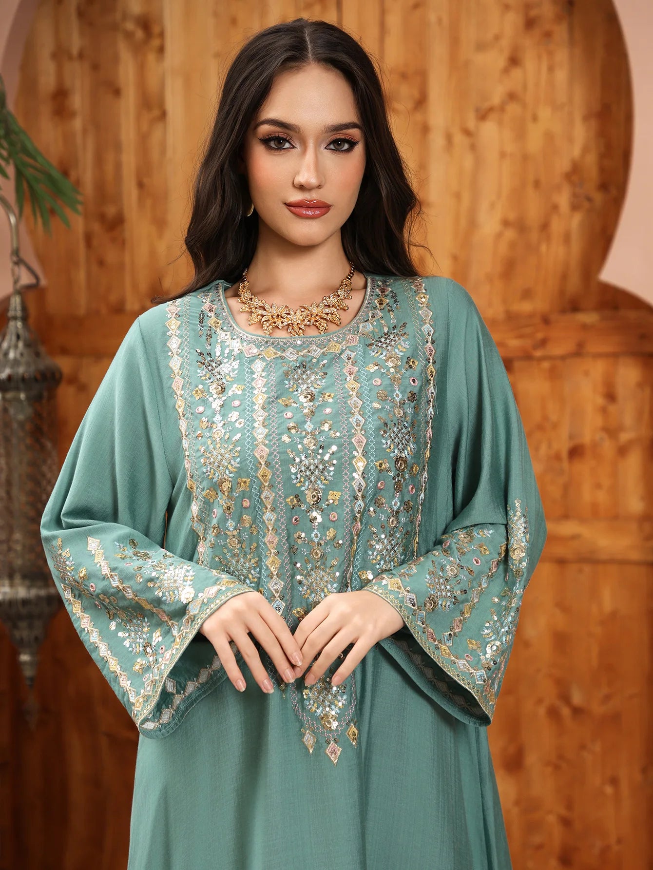 Women Jalabiya Dubai Dress Abaya Eid Ramadan Party Gorgeous Long Dresses Muslim Embroidery Vestidos Largos Robe Saudi Arab 2026