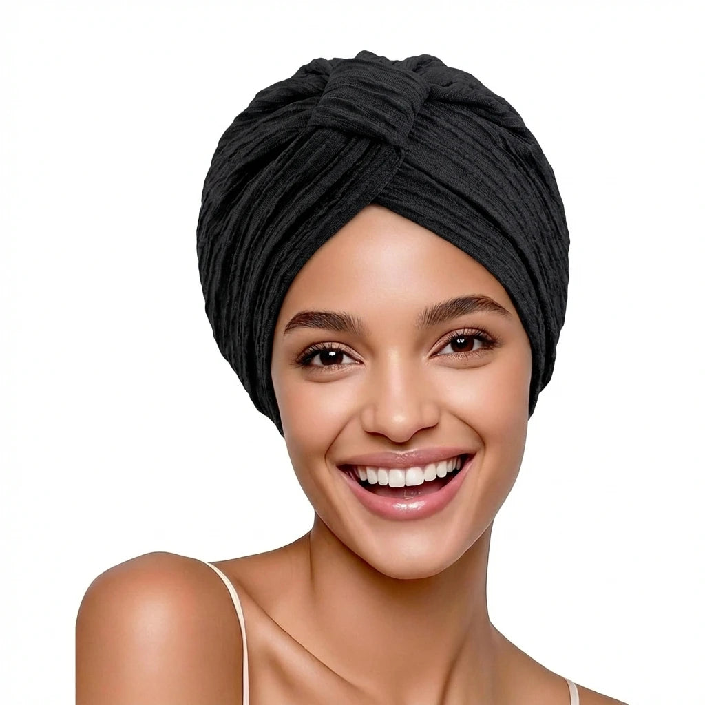 New Muslim Women Solid Color breathable headscarf hat Indian hat ethnic headscarf Hijab Hat Turban