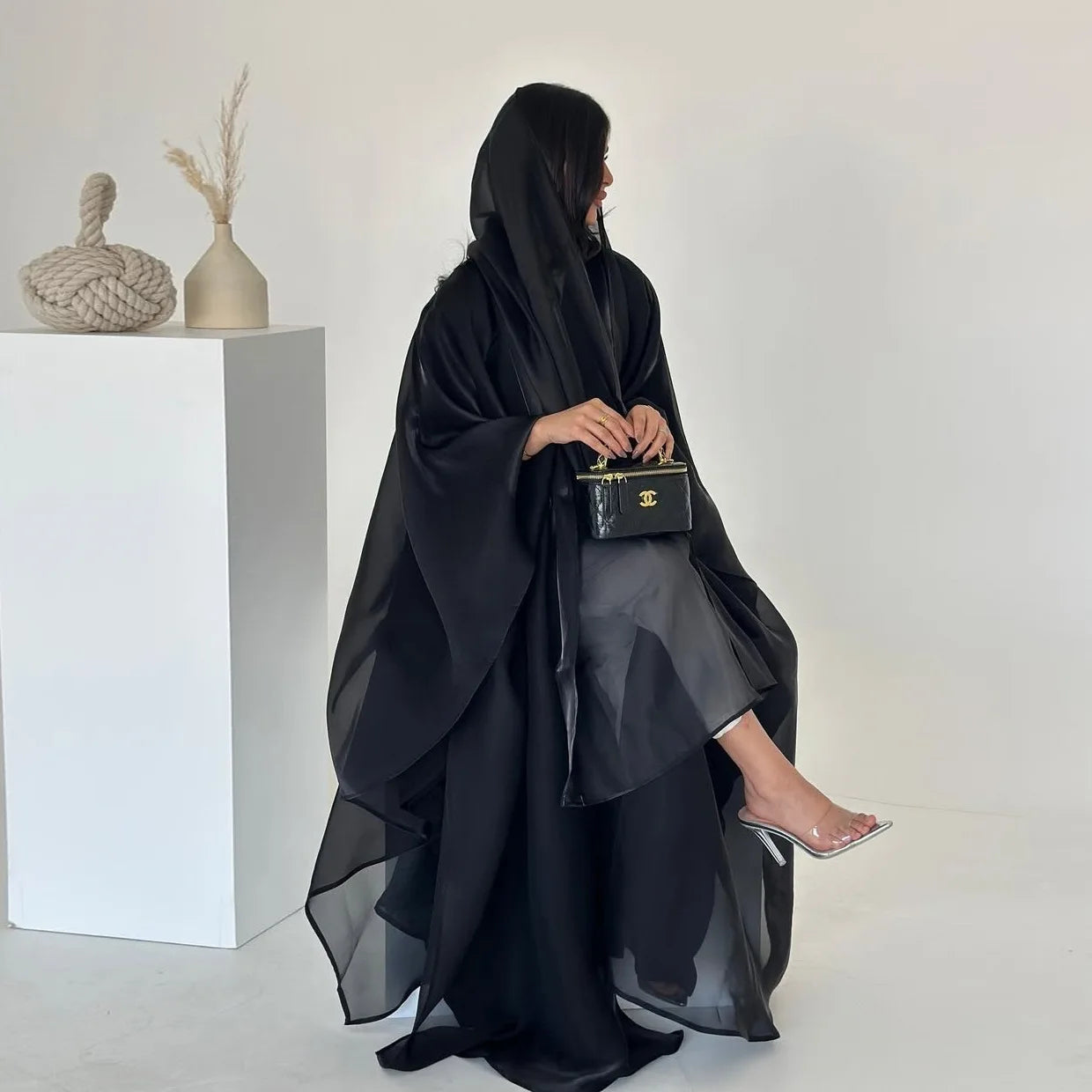 Eid  Women Abaya Muslim Cardigan Dresses Scarf Silky Abayas Ramadan Morocco Dubai Jalabiya Kaftan Vestidos Arab Long Robe 2025