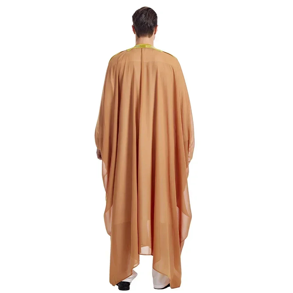 Men Kebaya Open Muslim Kimono Abaya Turkey Arabic Islam Djellaba Homme Robe Musulmane Hombre Ramadan Abayas for Prayer Clothes