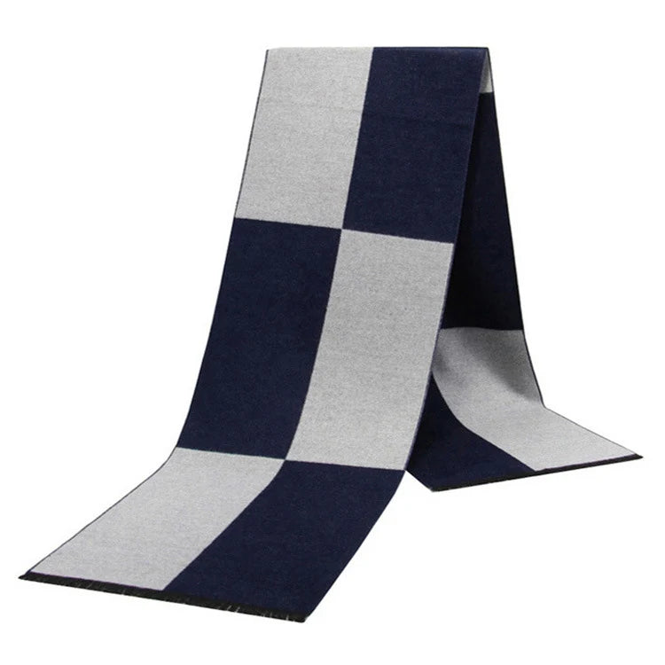Men Scarf For Man Winter Copy Cashmere Shawl Luxury Brand Scarf Soft Keep Warm Outdoor Grey Knit Neckerchief Men Shawl Wrap Gift