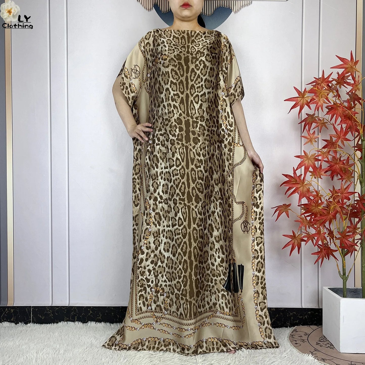 Muslim Abayas For Women 2023 New Fashion Printed Silk Soft Loose Femme Elegant Robe African Maxi Party Dresses With Belt Turban