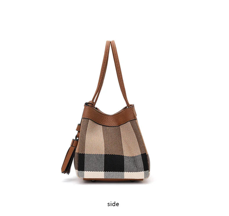 Aidrani Small Checkered Handbag: Chic Design, Signature Style