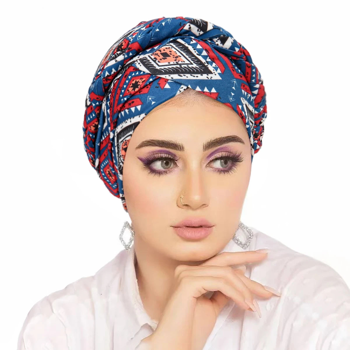 New Headscarf for Muslim Women Trendy Print Turban Bonnet Hijab Caps Inner Hijabs Femme Musulman Arab Wrap Turbantes