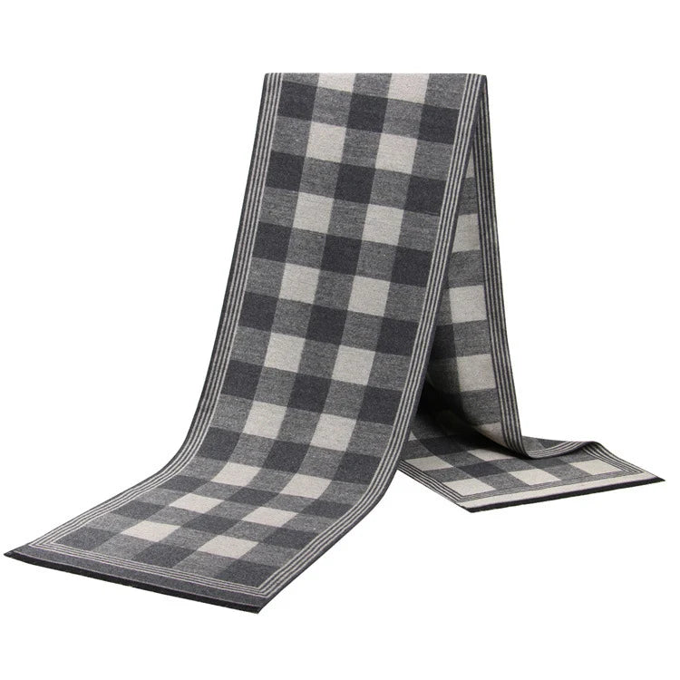 Men Scarf For Man Winter Copy Cashmere Shawl Luxury Brand Scarf Soft Keep Warm Outdoor Grey Knit Neckerchief Men Shawl Wrap Gift