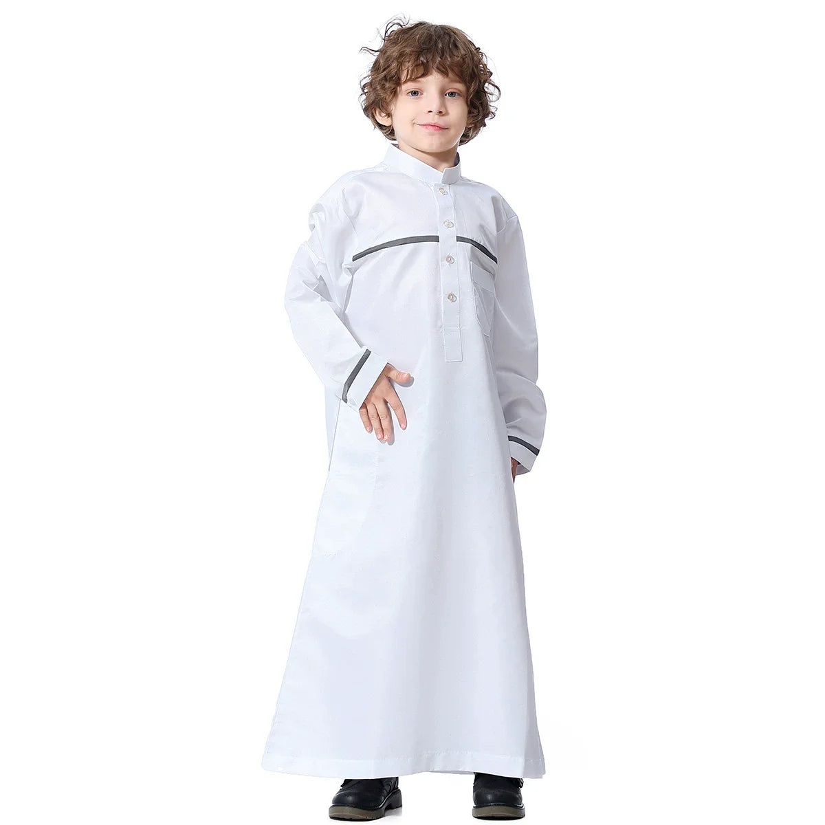 Abaya Dubai Long Robe Boys Jilbab Khimar Turkey Ramadan Muslim Clothes Kaftan Moroccan Islam Hijab Abayas Arab Islamic Clothing