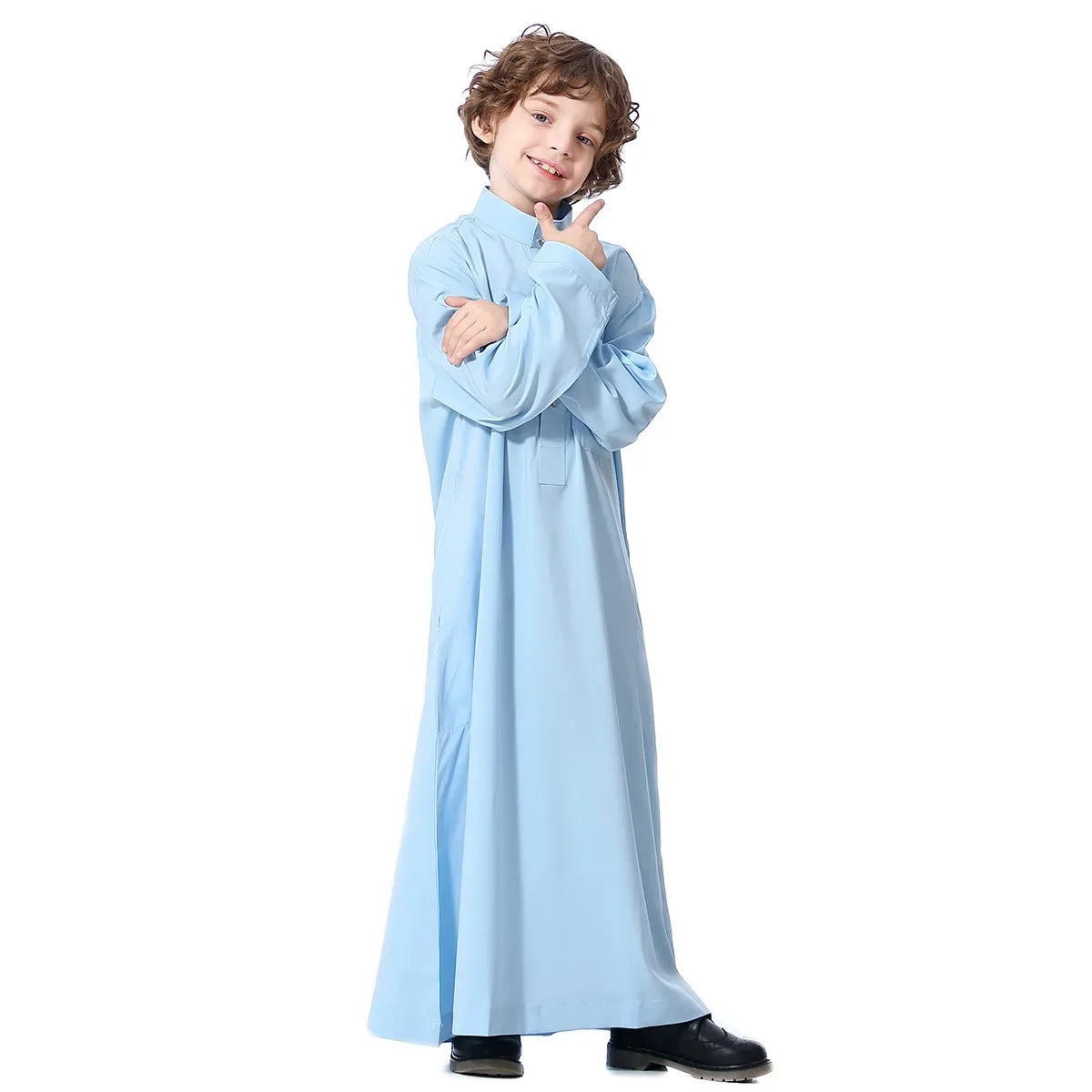 Abaya Dubai Long Robe Boys Jilbab Khimar Turkey Ramadan Muslim Clothes Kaftan Moroccan Islam Hijab Abayas Arab Islamic Clothing