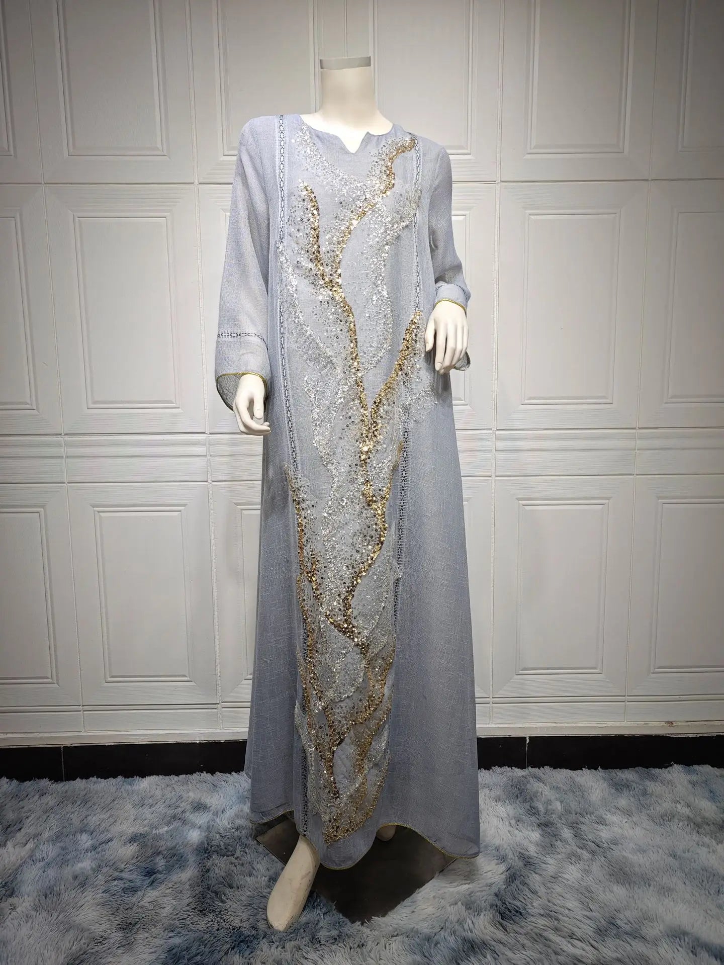 Uni Abaya Dubai Luxury Evening Dress Woman For Party Prom Modest Fashion Mesh Sequins Embroidery New in Dresses 2025