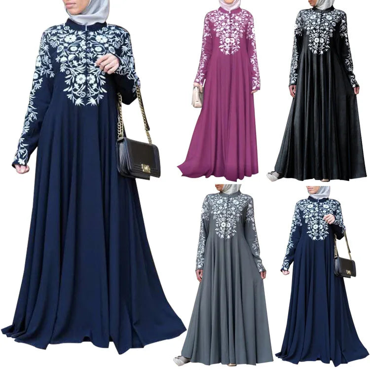 bangladesh abayas kimono for women burka arabic print dress festa dubai abaya turkish kaftan islamic clothing muslim dress women