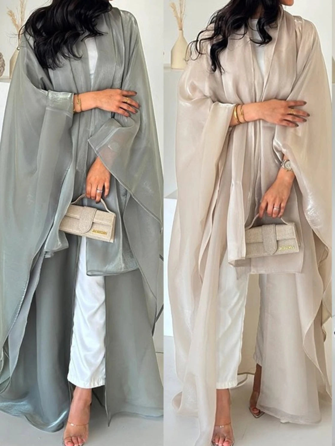 Eid  Women Abaya Muslim Cardigan Dresses Scarf Silky Abayas Ramadan Morocco Dubai Jalabiya Kaftan Vestidos Arab Long Robe 2025