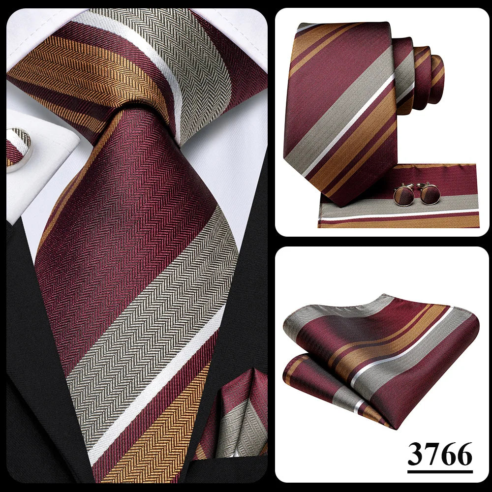 Hi-Tie Teal Green Floral Mens Fashion Necktie Handkerchief Cufflinks for Tuxedo Accessory Classic Silk Luxury Tie for Man Gift