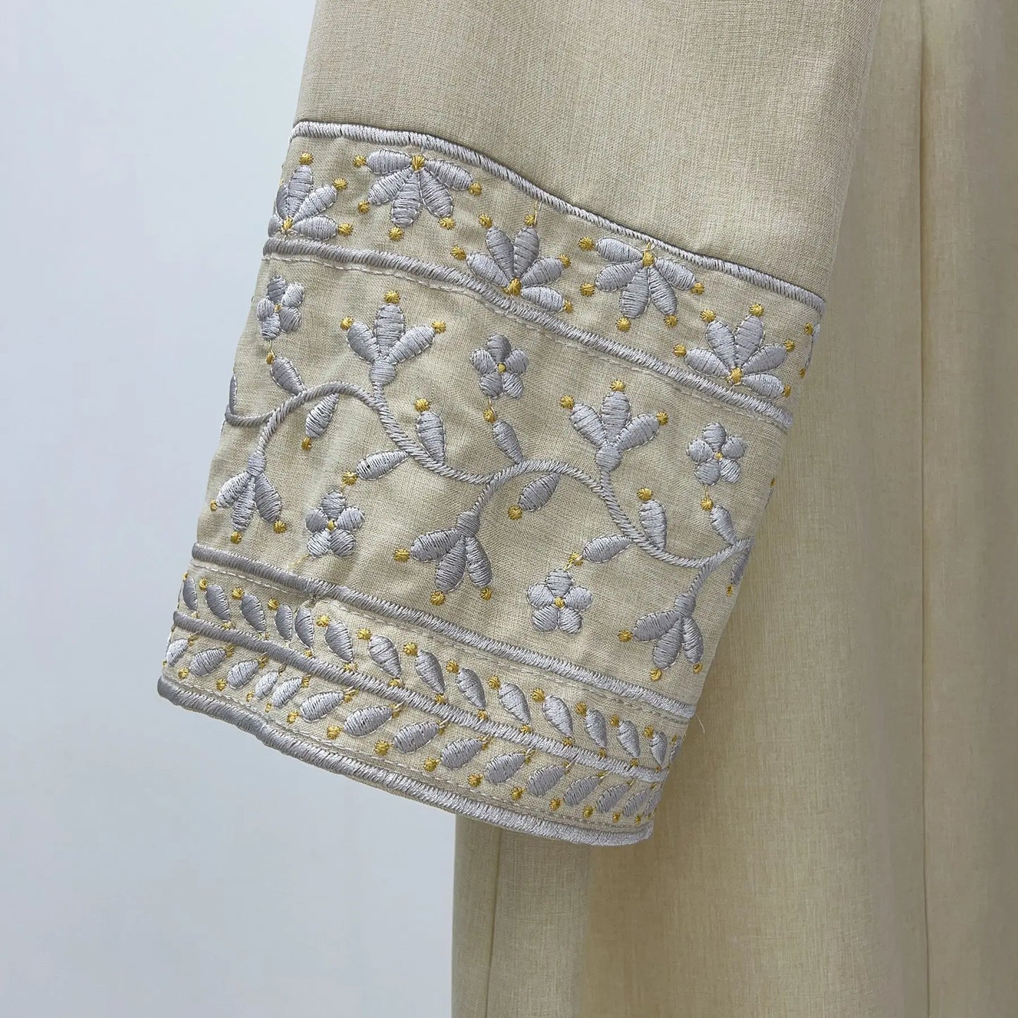 Abaya Simple Embroidery Outwear Eid Ramadan Dress Abayas Muslim Dresses Kaftan Dubai Women Prayer Robe Clothes Women With Belt