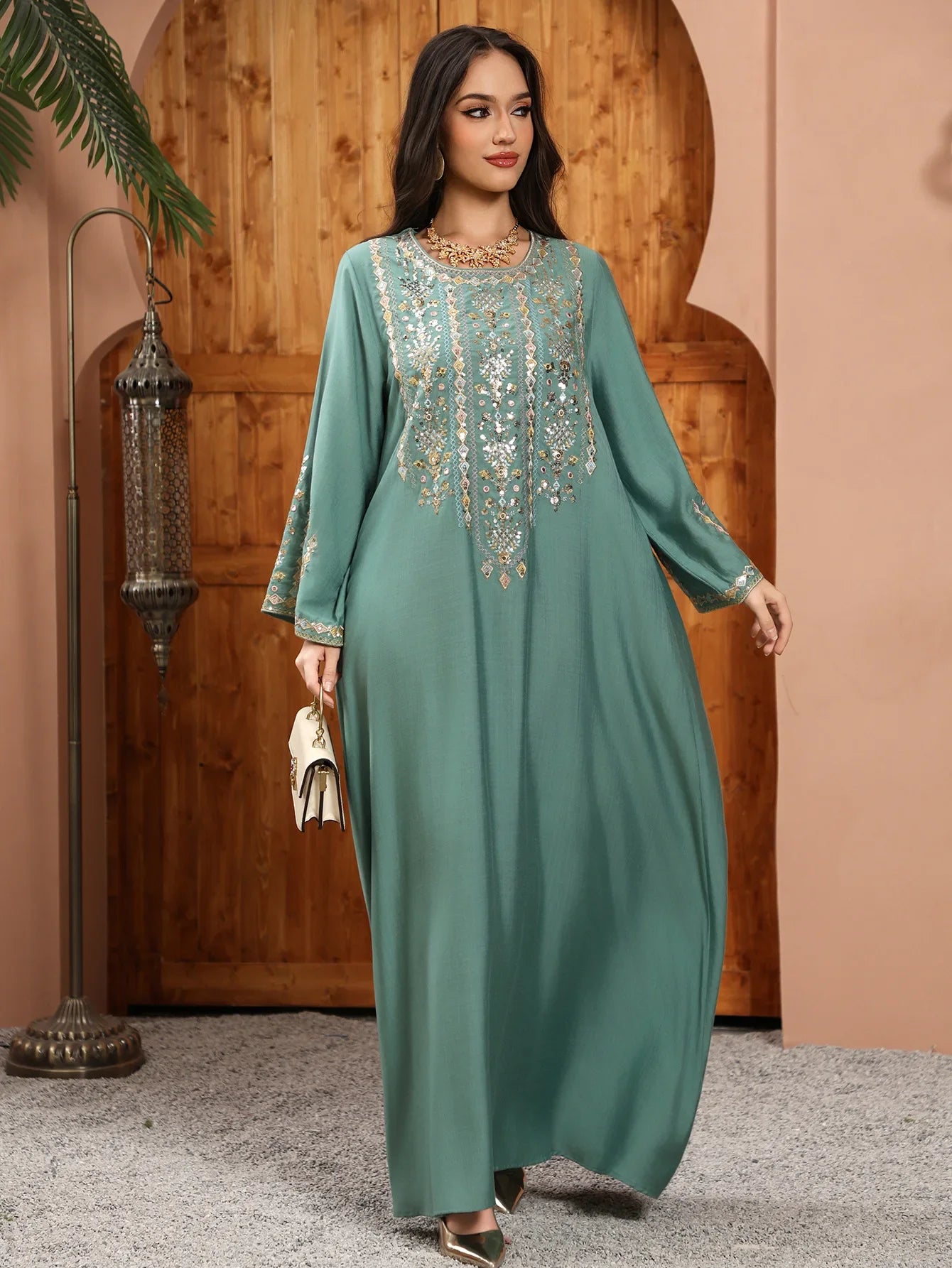 Women Jalabiya Dubai Dress Abaya Eid Ramadan Party Gorgeous Long Dresses Muslim Embroidery Vestidos Largos Robe Saudi Arab 2026