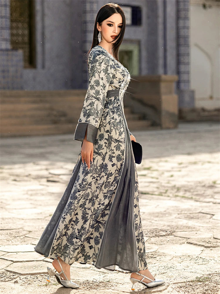 Ramadan Eid Abaya Damen Dubai Muslim African Dresses For Women Robe Djellaba Caftan Marocain Femme Musulmane Kaftan Vestidos