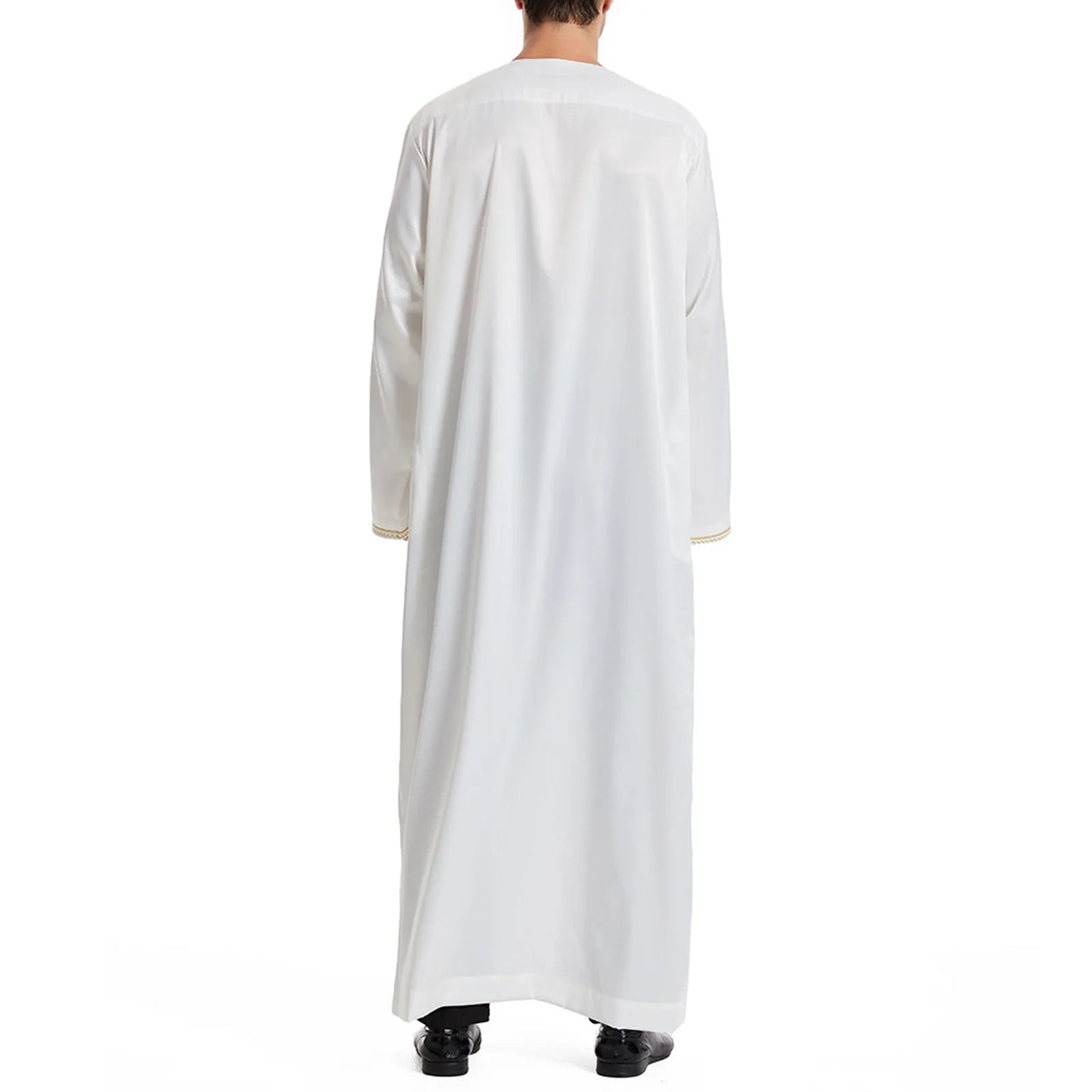 Men'S Muslim Robe Men Pullover Dress Abaya Daffah Jubba Thobe Pakistan Saudi Arab Kaftan Islam Clothing Prayer Robe Afghan