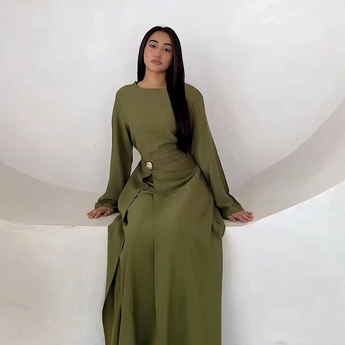 Muslim Long Robe Eid Abaya for Women Wrap Dresses Ramadan Morocco Dubai Luxury Kaftan Islam Saudi Vestidos Arab Jalabiya Abayas