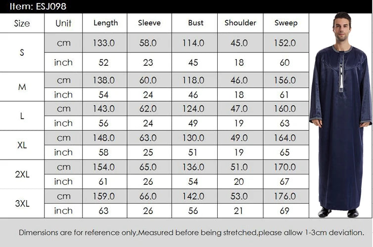 Saudi Arabic Robe Men Muslim Dress Tassel Abaya Dubai Kaftan Islamic Clothing Eid Djellaba Ramadan Jubba Thobe Daffah Dishdasha