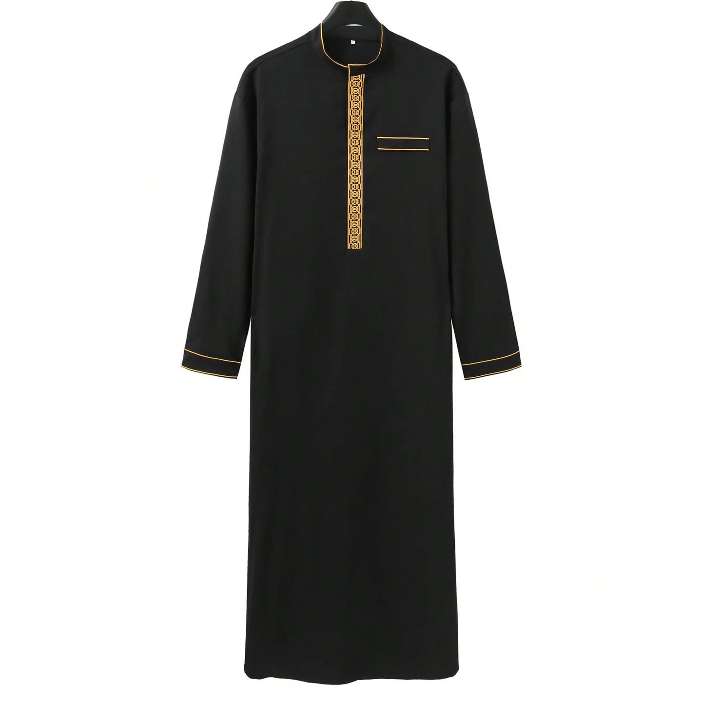 Muslim Men's Robes Loose Embroidered Robes Arabic Thobe Ethnic Style Traditional Casual Thawb Islamic Prayer Clothes Moroccan Dr