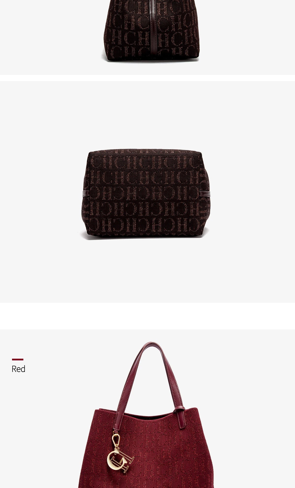 Accessories Handbag Fashion New Solid Color Women's Bucket Bag Large Capacity Letter Design Small Card Bag
