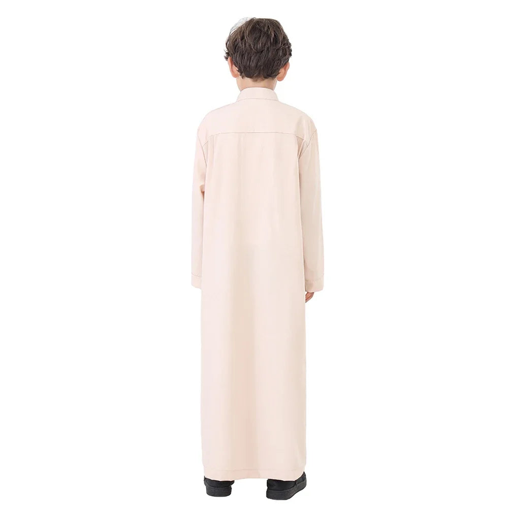 Muslim Kids Boys Jubba Thobe Robe Turkey Arabic Islam Dubai Abayas For Prayer Clothes Djellaba Robe Musulmane Hombre