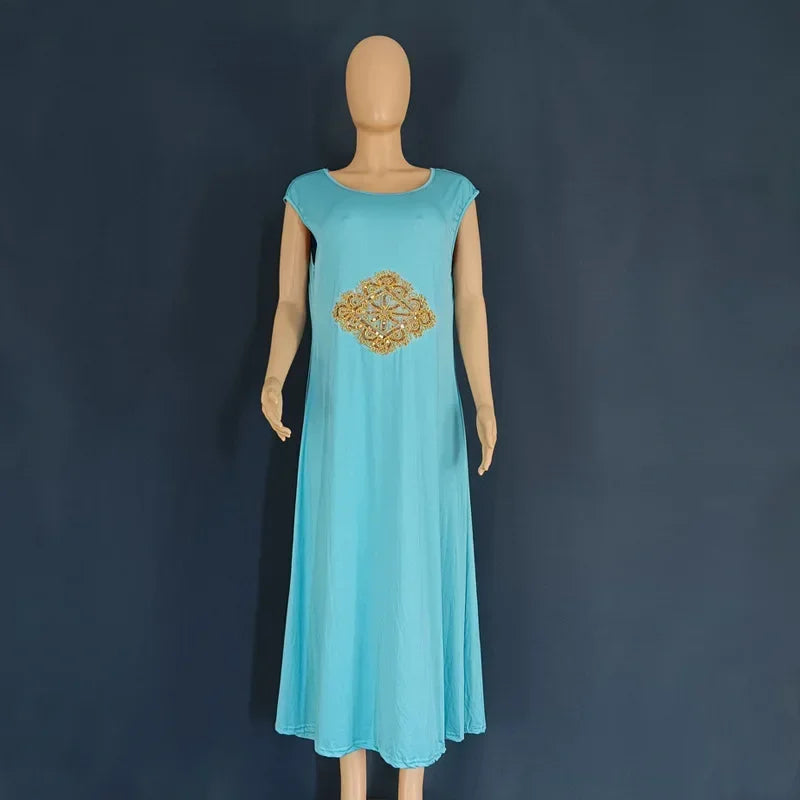 Kaftan Dubai Abaya Turkey Muslim Chiffon Maxi Dress Islam Clothing Elegant African Dresses for Women Boubou Robe Djellaba Femme