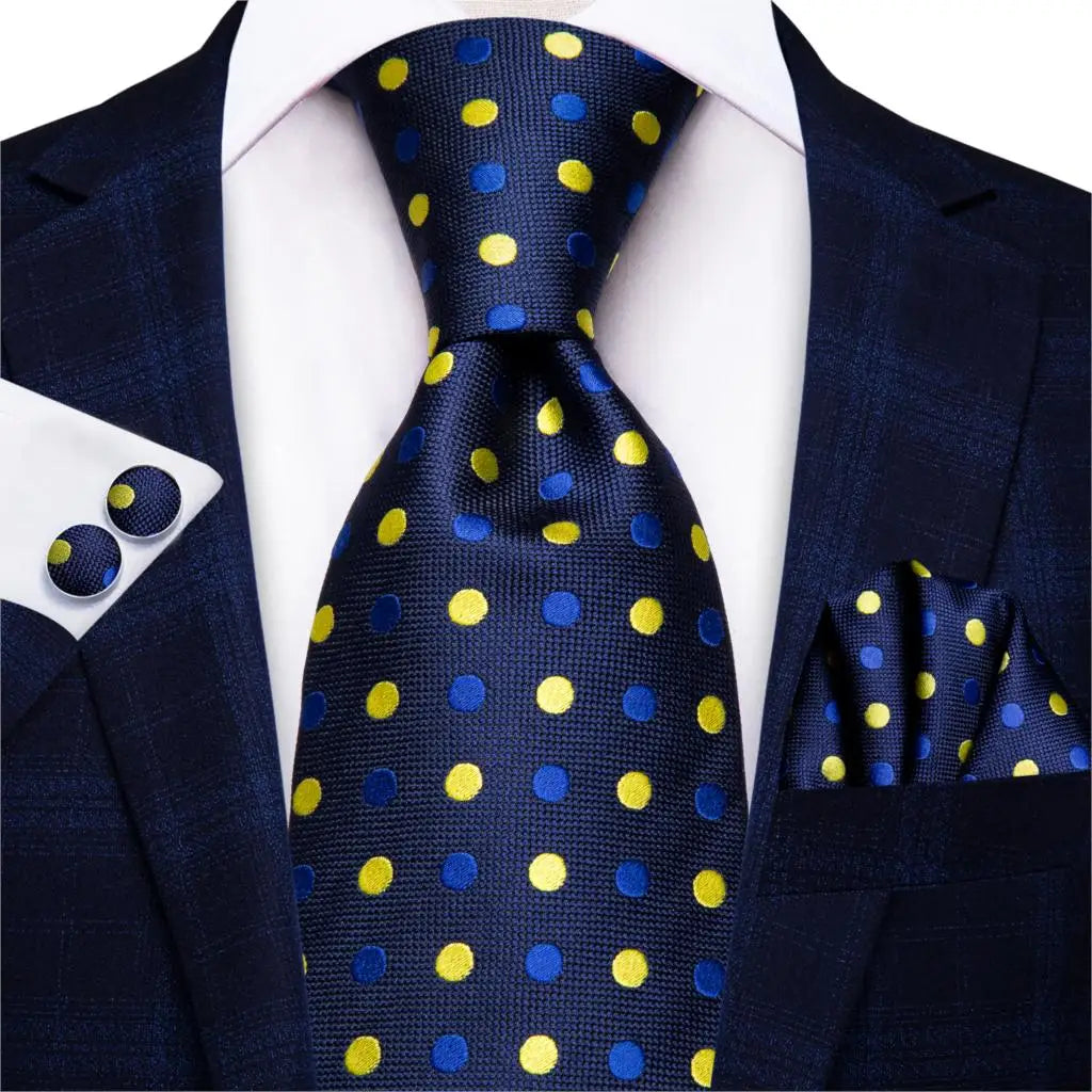 Hi-Tie Blue New Fashion Business Paisley Silk Men's Tie NeckTie 8.5cm Ties for Men Formal Luxury Wedding Quality Gravata