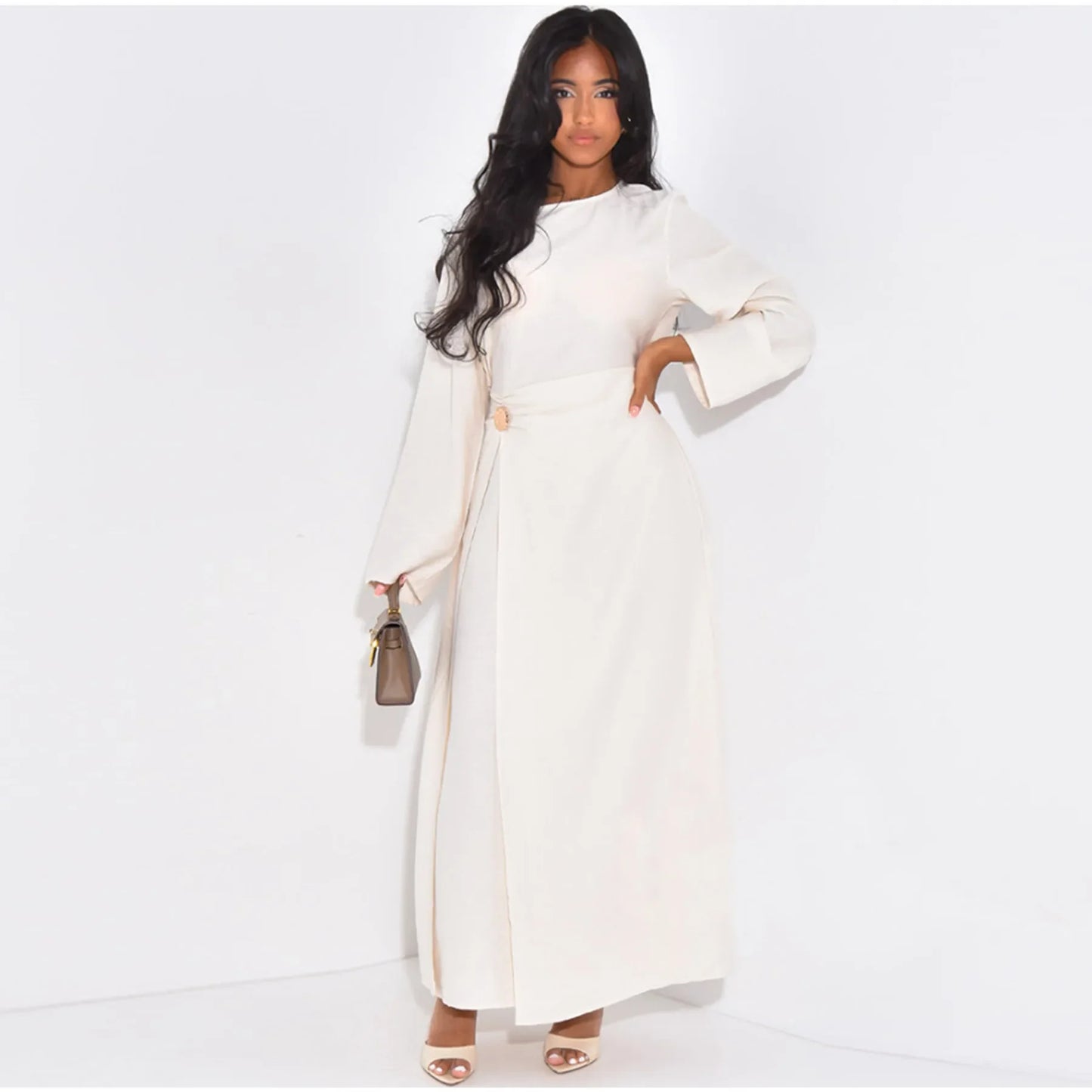 Muslim Long Robe Eid Abaya for Women Wrap Dresses Ramadan Morocco Dubai Luxury Kaftan Islam Saudi Vestidos Arab Jalabiya Abayas