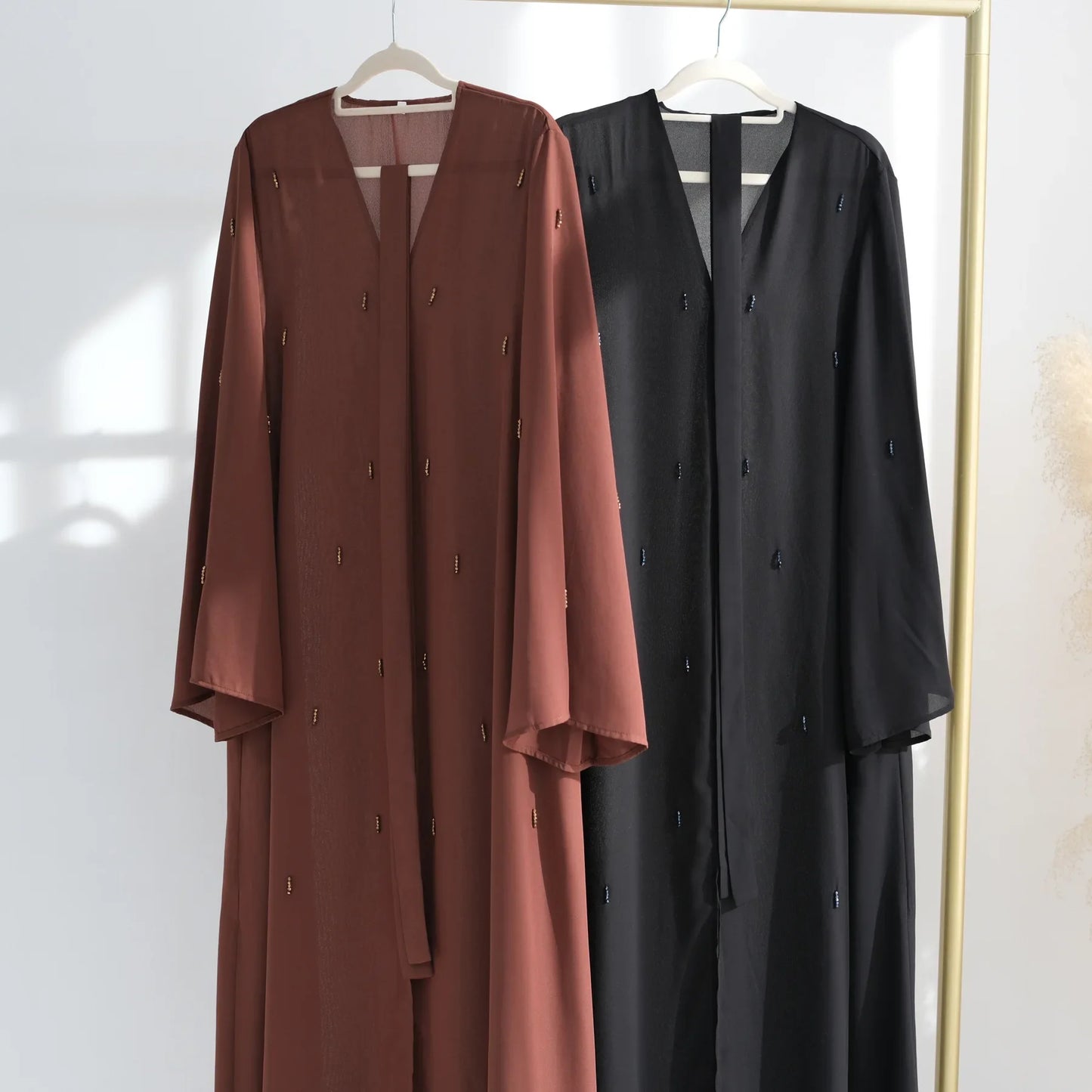 Abayas Dubai Kaftan Women Muslim Dress Eid Ramadan Turkey Kebaya Caftan Marocain Robe Islam Jalabiya Kimono Gown Femme Musulmane
