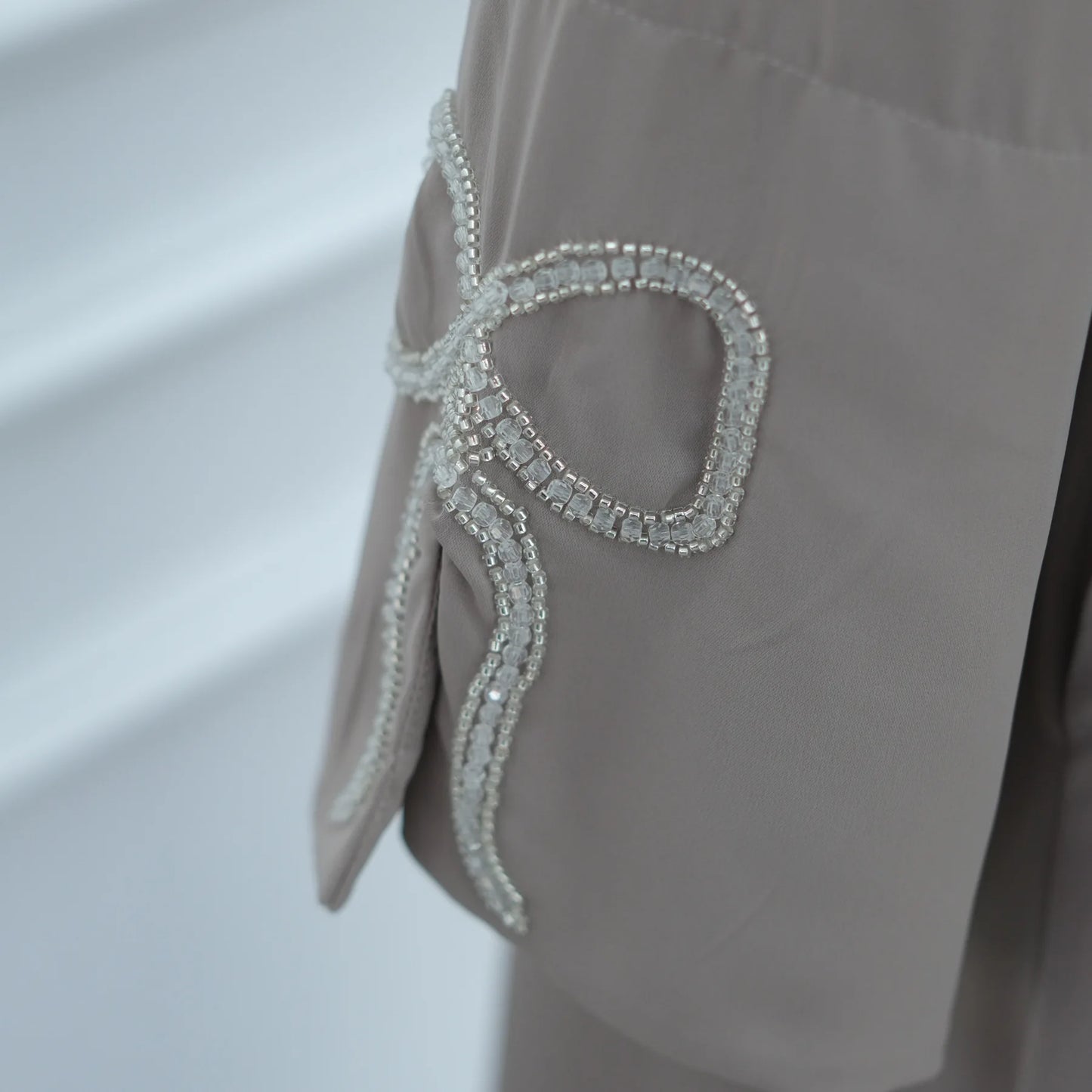 Women Eid Dress Diamond Bow Muslim Abaya Kaftan Arab Long Robe Vestidos Largos Morocco Long Robe Elegant Party Dresses Caftan