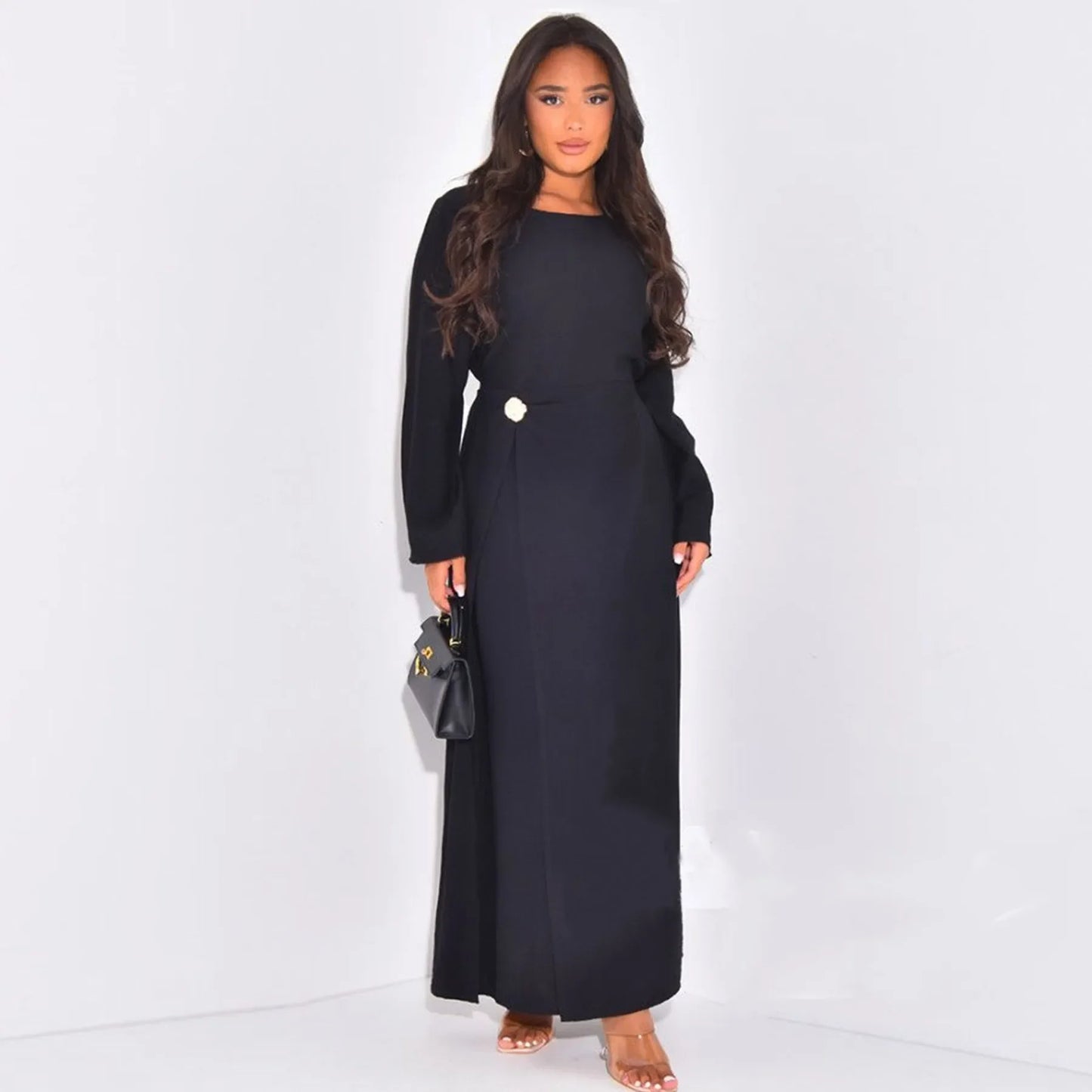 Muslim Long Robe Eid Abaya for Women Wrap Dresses Ramadan Morocco Dubai Luxury Kaftan Islam Saudi Vestidos Arab Jalabiya Abayas