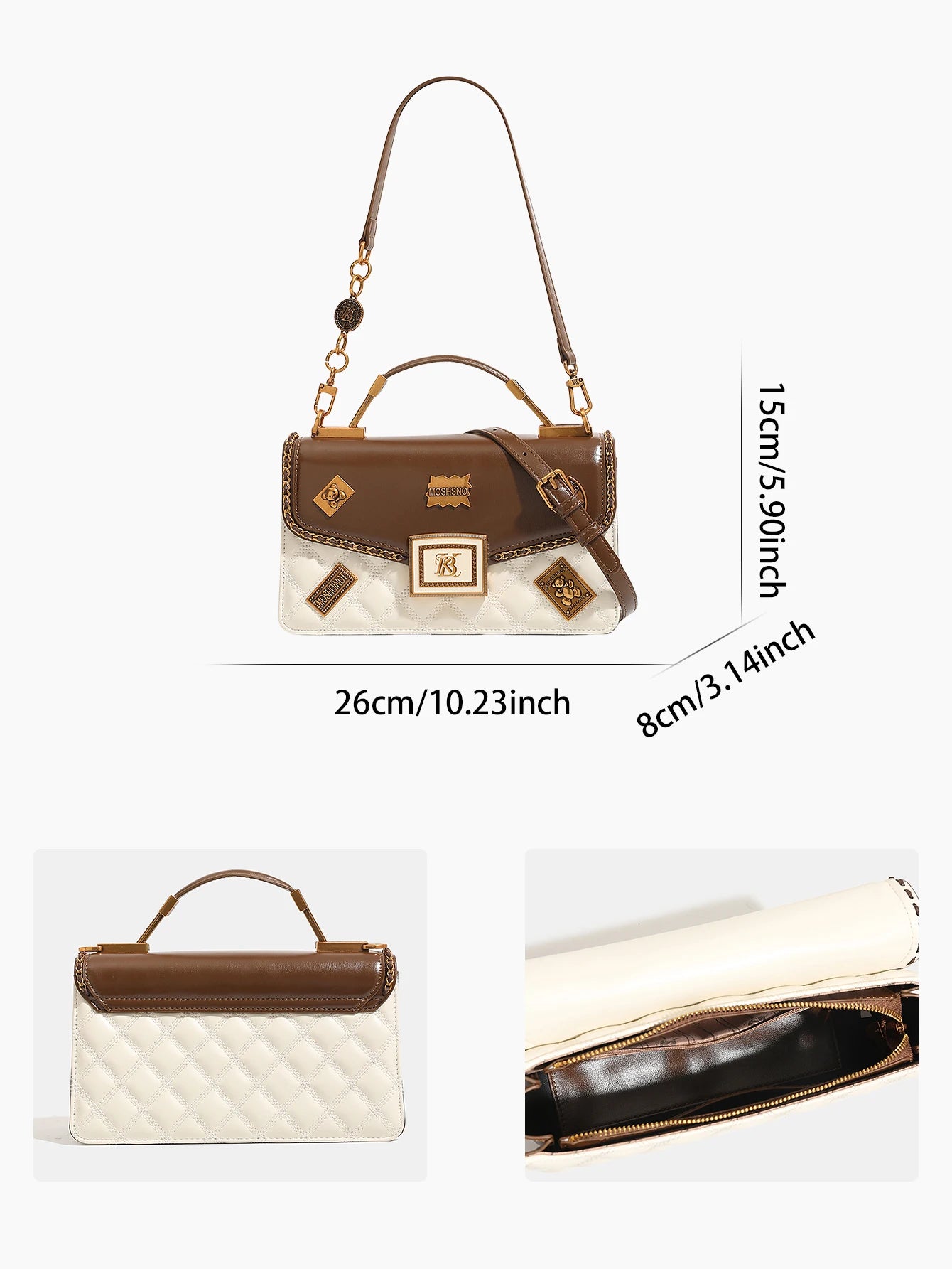 2026 fashionable new luxury high-grade handbag fashionable handbag temperament western embroidery design heavy hardware badge ha